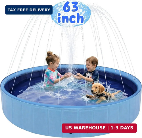 Foldable dog pool with - foldable,