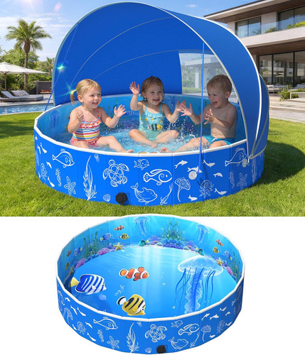 51in foldable kiddie pool with - pool,