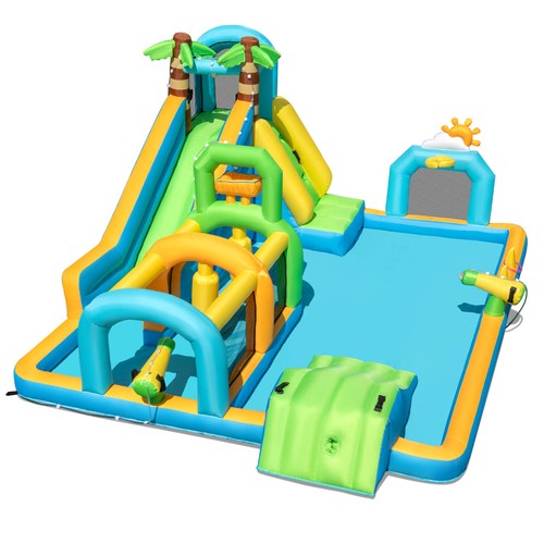 Inflatable water slide with - inflatable,