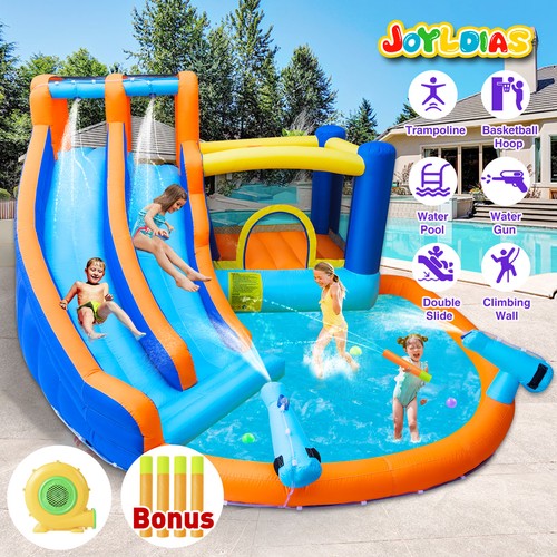Double water slides inflatable - double,
